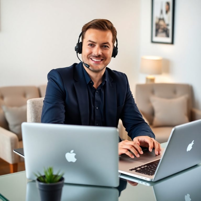Flux Schnell A Professionallooking Air Bn B Virtual Assistant Ma